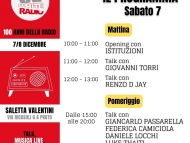 Il programma di Sabato 7 e Domenica 8 Dicembre!